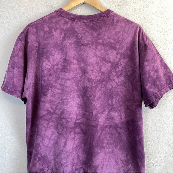 The Mountain Shirt Purple Tie Dye Cat Tee Nature Graphic Shirt 2013 Unisex Large - Picture 6 of 9